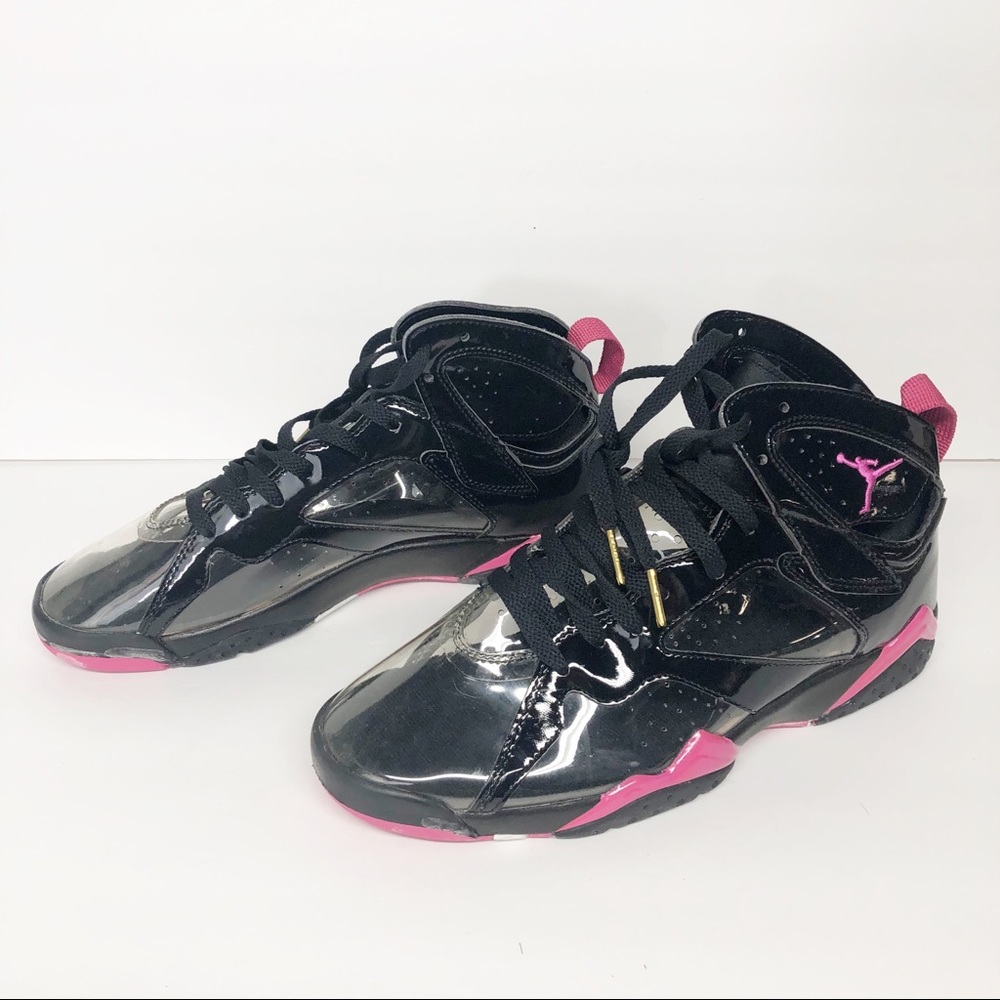 Nike Air Jordan 7 Retro Black Pink Sneakers